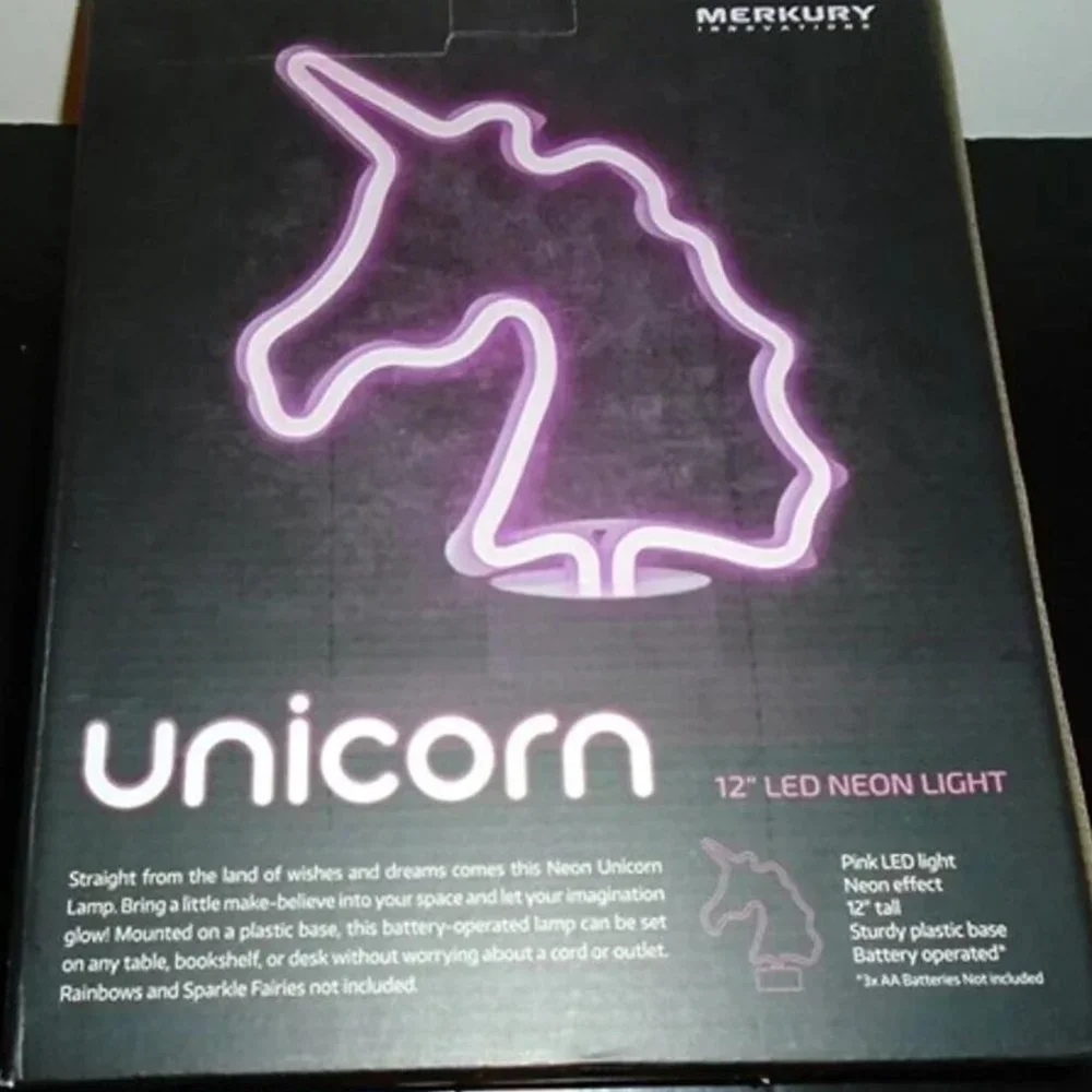 LED Light Neon Pink Unicorn Large 12